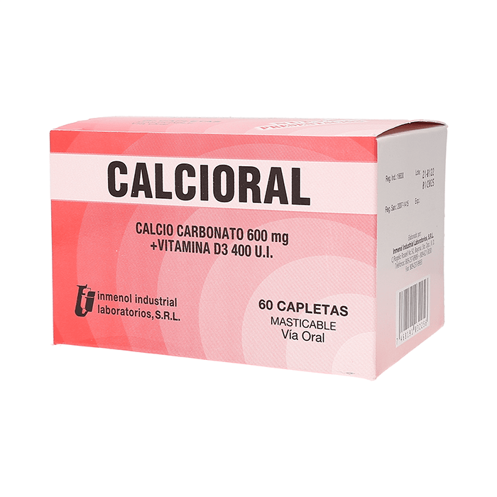 Calcioral 600mg - 60 Tabletas